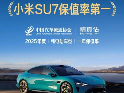 2025年度純電車型保值率揭曉 小米SU7首登榜單即斬獲“一年保值率”第一