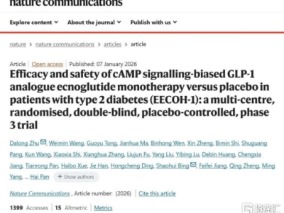 全球首個cAMP偏向型GLP-1上市！先為達生物改寫賽道格局