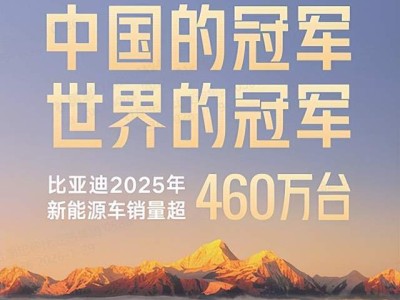 比亞迪2025年狂攬460萬銷量！技術(shù)賦能全球化，引領(lǐng)中國汽車新征程