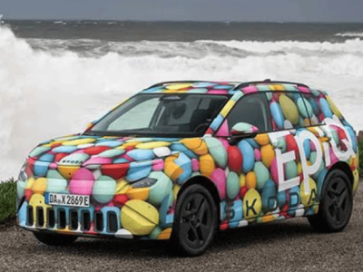 斯柯達Epiq偽裝圖曝光 或年中亮相 基于MEB+平臺續航有望超400公里