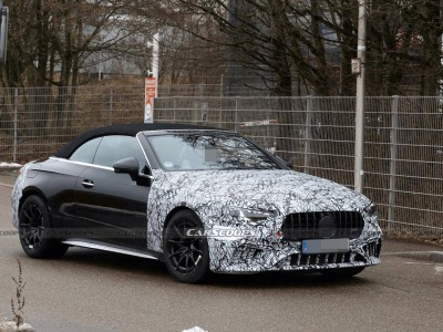 2027款梅賽德斯-AMG CLE敞篷改款路測(cè),V8引擎回歸或超600馬力