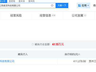 汪峰持股公司被執行41萬