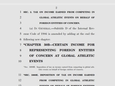 100%所得稅！瞄準(zhǔn)谷愛凌，美國(guó)議員推動(dòng)全新立法