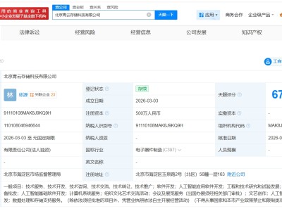 青云科技在北京成立存儲(chǔ)科技公司 注冊(cè)資本500萬