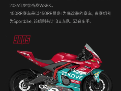 凱越450RR曼島Ⅱ煥新登場：價格親民升級多，能否力壓春風四缸SR？