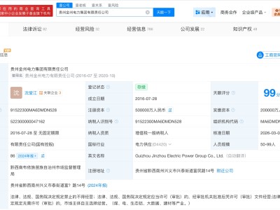 貴州金州電力集團增資至50億 增幅150%