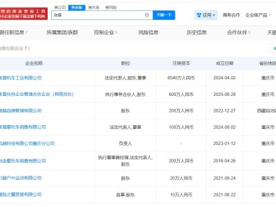 張雪機(jī)車創(chuàng)始人商業(yè)版圖盤點(diǎn)