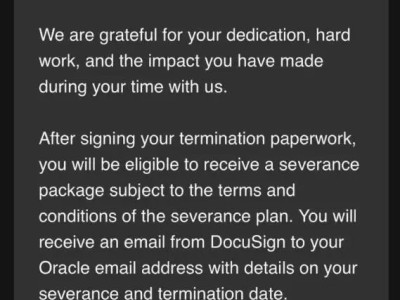 突發大裁員！甲骨文3萬人一覺睡醒工作沒了