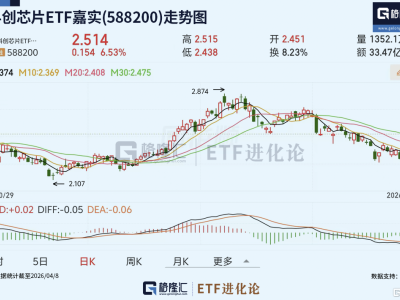 地緣沖突緩和+龍頭業(yè)績爆表，同類規(guī)模最大的科創(chuàng)芯片ETF嘉實(shí)(588200)放量反攻，標(biāo)的指數(shù)當(dāng)日上漲6.5%