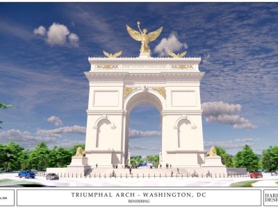 特朗普提議華盛頓建“凱旋門” 設計圖首曝光