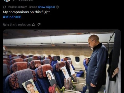 伊朗議長帶著特殊“飛行同伴”赴伊美談判