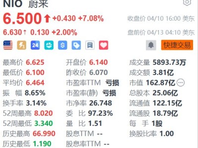 美股異動丨蔚來盤前續漲2% 中銀國際看好其強勁增長態勢并上調目標價