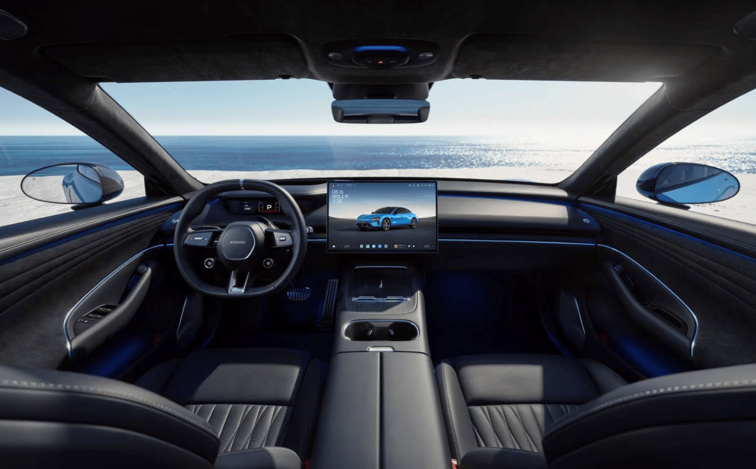 新一代小米SU7內(nèi)飾設計