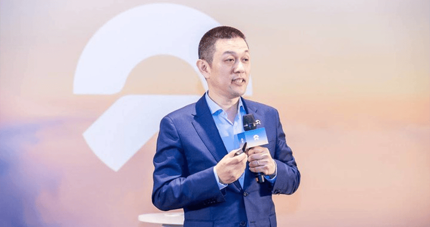 蔚來業(yè)績會議現(xiàn)場